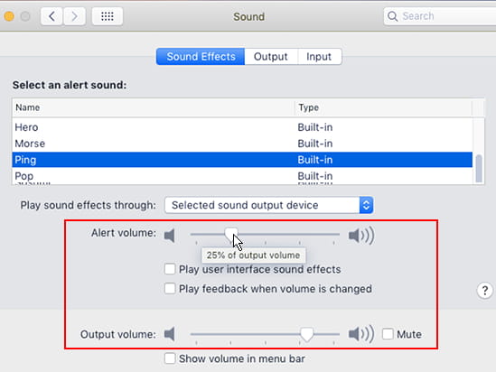 sound effect on mac for movie